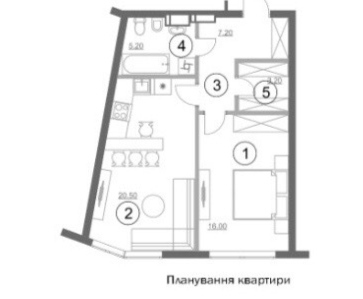 Продажа 1-комнатной квартиры 50 м², Николая Пимоненко ул., 19
