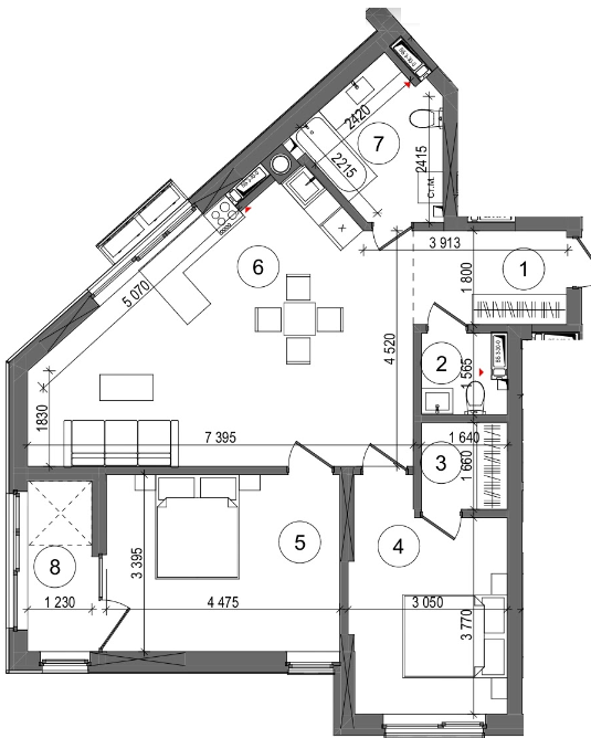 2-комнатная 79.77 м² в ЖК Protsev от 23 200 грн/м², с. Процев