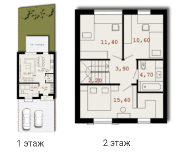 Таунхаус 70 м² в КМ Holland Park від 21 000 грн/м², с. Нові Петрівці