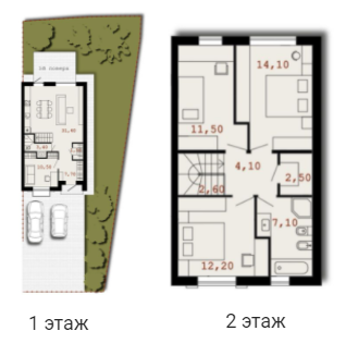 Таунхаус 108.5 м² в КГ Holland Park от 21 014 грн/м², с. Новые Петровцы