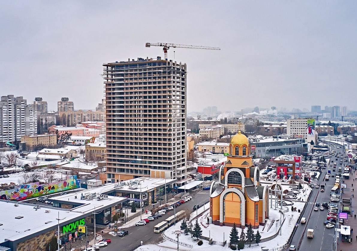 Хід будівництва Апарт-готель Standard One Terminal, січ, 2022 рік