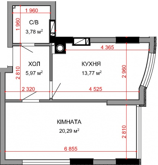 1-комнатная 43.81 м² в ЖК Royal Park от 33 750 грн/м², г. Ирпень