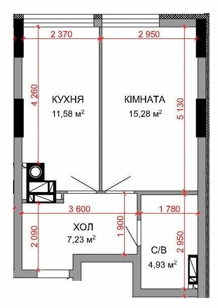 1-комнатная 39.02 м² в ЖК Royal Park от 33 750 грн/м², г. Ирпень