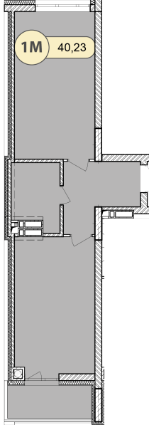 1-комнатная 40.23 м² в ЖК Синергия Сити от 25 500 грн/м², г. Ирпень