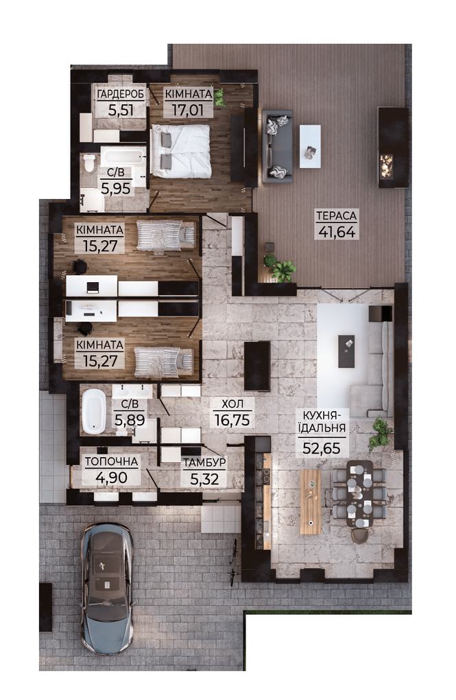 Коттедж 163.2 м² в КП Family Park Residence от 37 684 грн/м², г. Буча