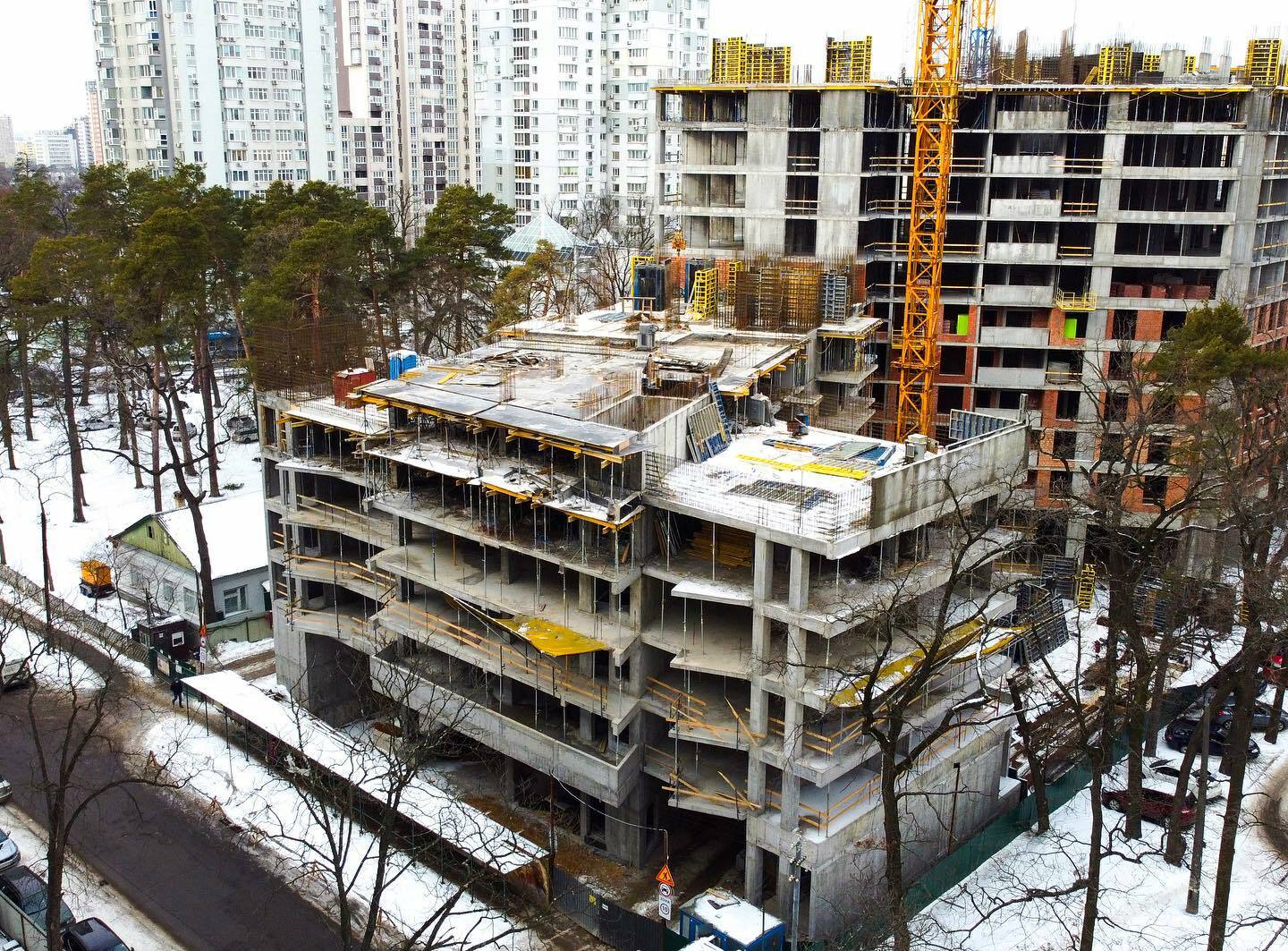 Хід будівництва ЖК Chalet, лют, 2022 рік