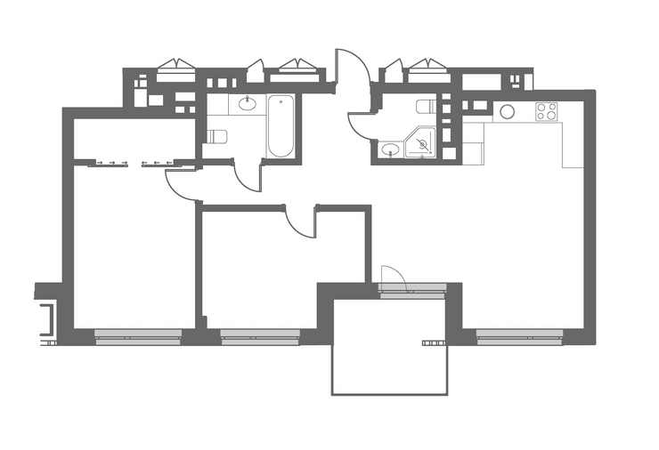 2-комнатная 78.8 м² в ЖК Рихерт & Парк от 58 350 грн/м², Киев