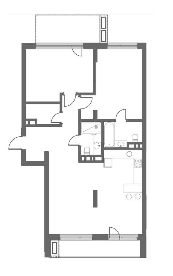 2-комнатная 104.15 м² в ЖК Рихерт & Парк от 58 350 грн/м², Киев