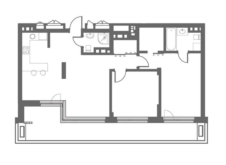 2-кімнатна 85.48 м² в ЖК Ріхерт & Парк від 58 350 грн/м², Київ