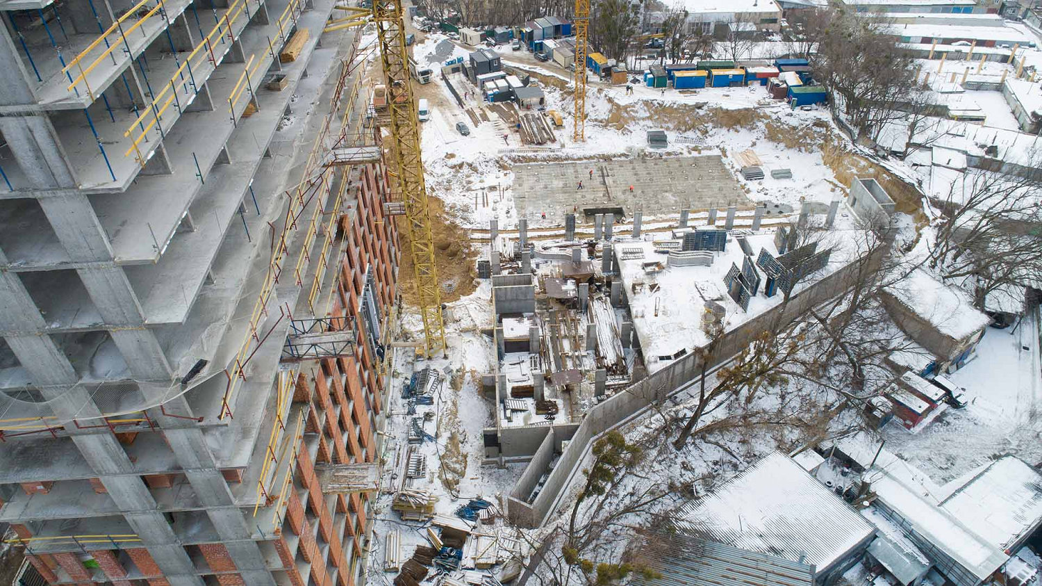 Ход строительства ЖК Nordica Residence, янв, 2022 год
