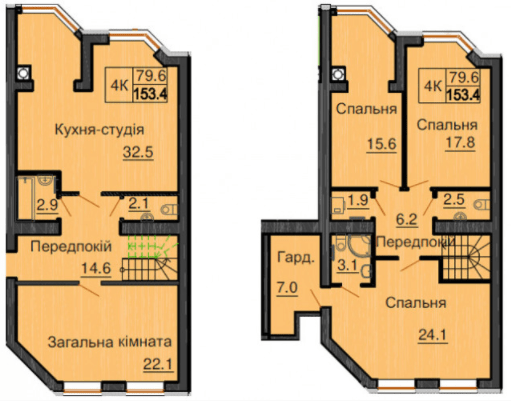 Дворівнева 153.4 м² в ЖК Софія Клубний від 28 000 грн/м², с. Софіївська Борщагівка