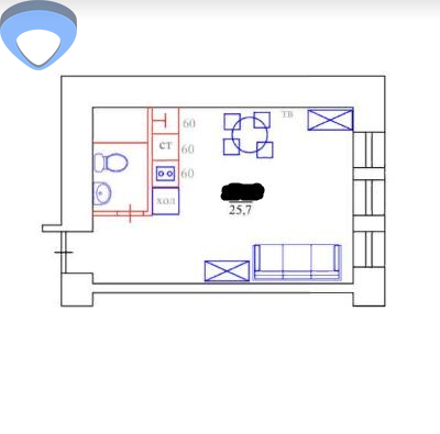 Продажа 1-комнатной квартиры 26 м², Успенская ул., 65