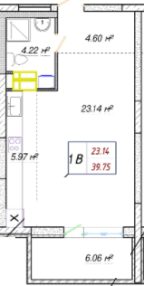 Студия 39.75 м² в ЖК Вудстория от 23 500 грн/м², Киев
