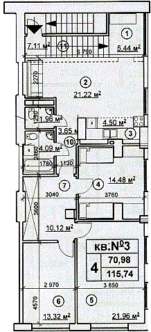 4-комнатная 115.74 м² в ЖК на ул. Евгения Харченка (Ленина), 47-59 от 16 050 грн/м², Киев