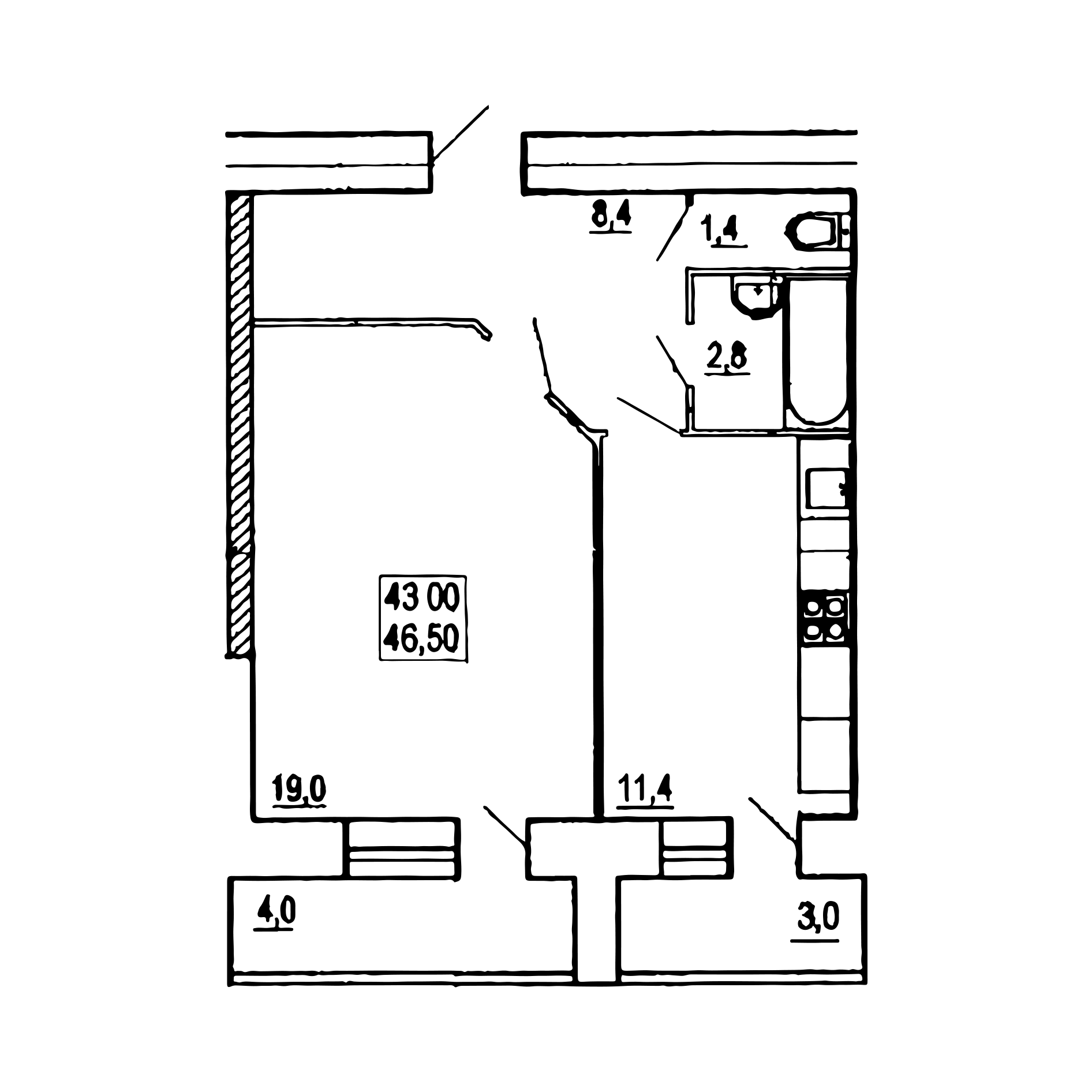 1-кімнатна 46 м² в ЖК на вул. Пирогова від 19 300 грн/м², Тернопіль