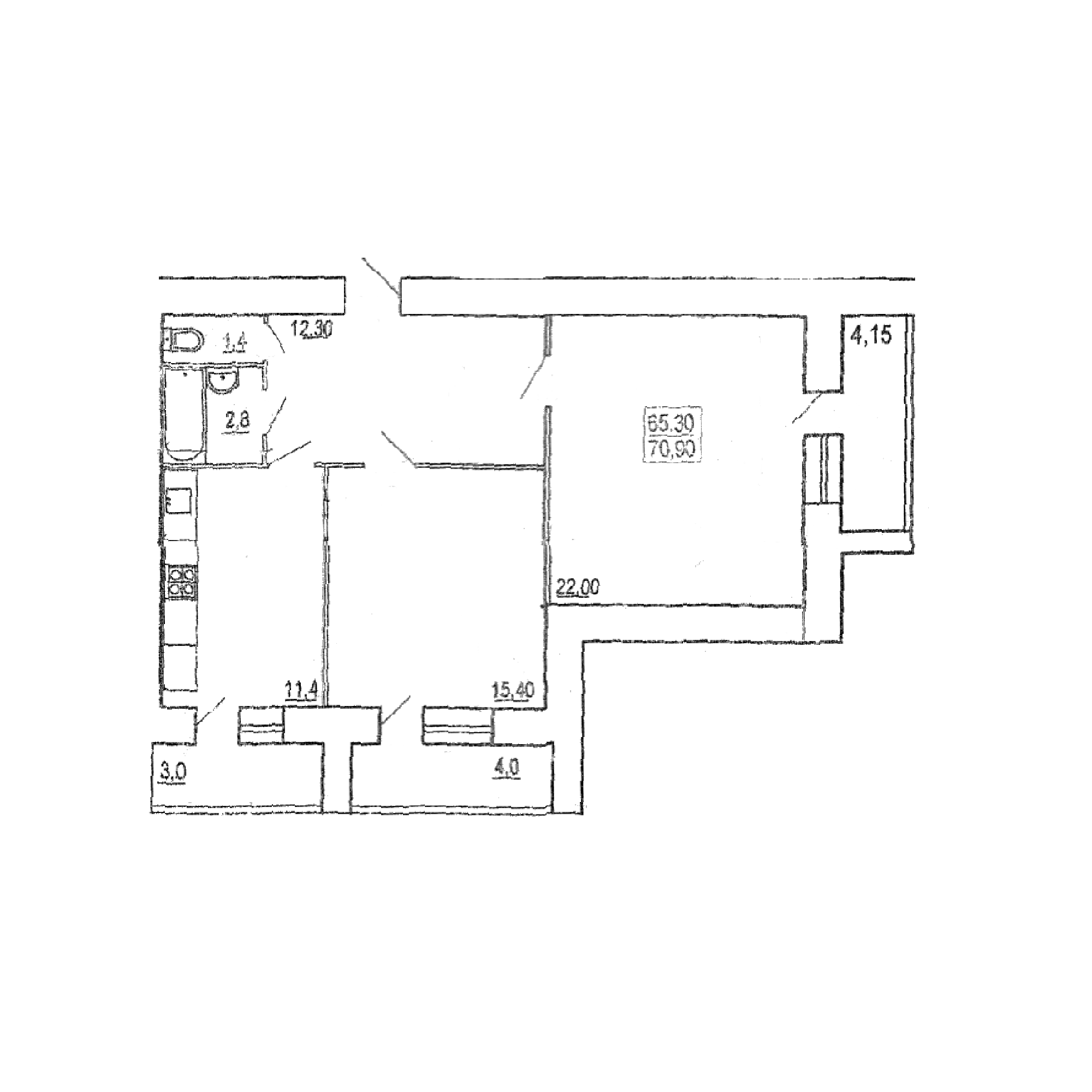 2-кімнатна 70 м² в ЖК на вул. Пирогова від 19 300 грн/м², Тернопіль