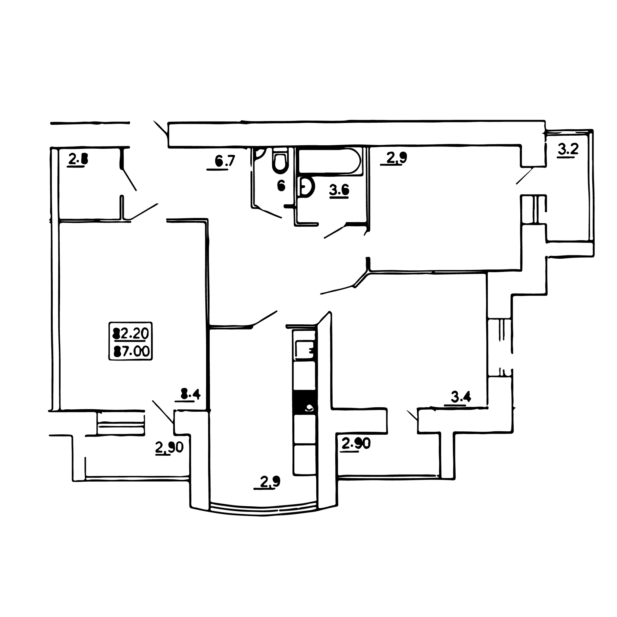 3-комнатная 87 м² в ЖК на вул. Пирогова от 19 300 грн/м², Тернополь