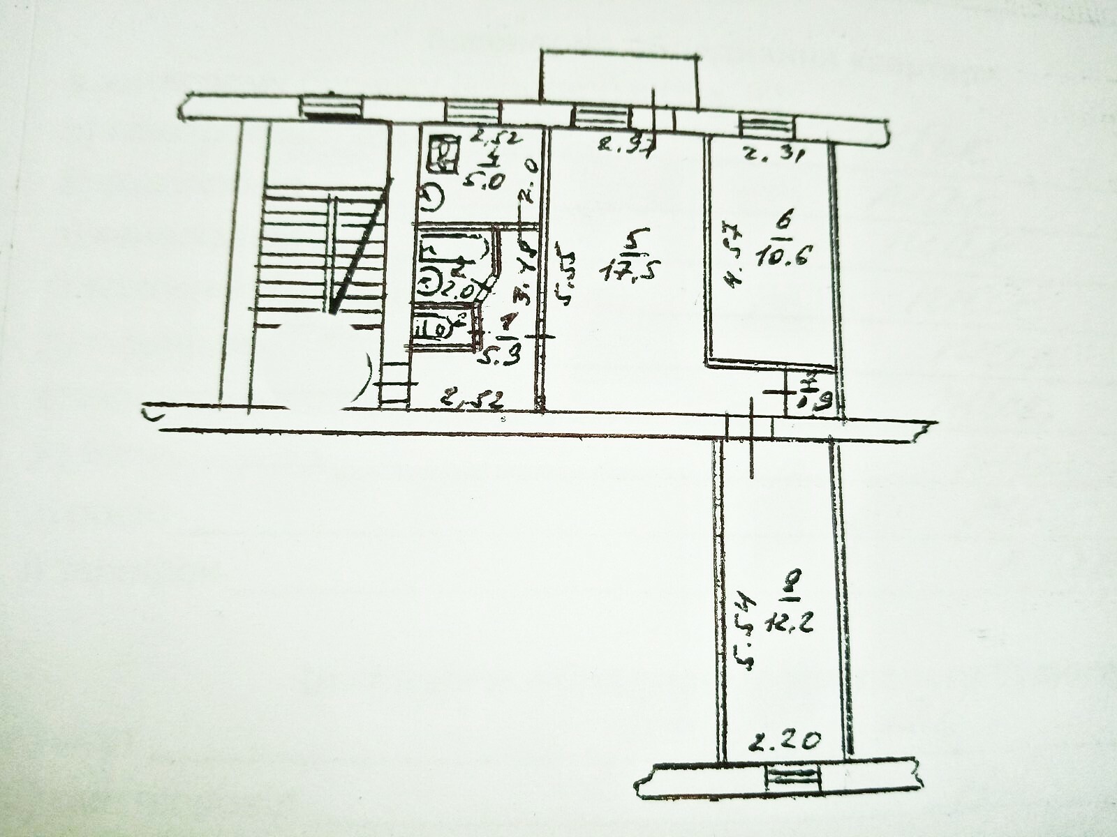 Продажа 3-комнатной квартиры 55 м², Олеся Гончара ул., 6