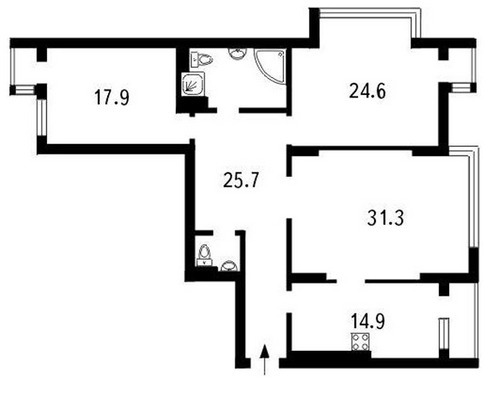 Аренда 3-комнатной квартиры 130 м², Валерия Лобановского просп., 6В