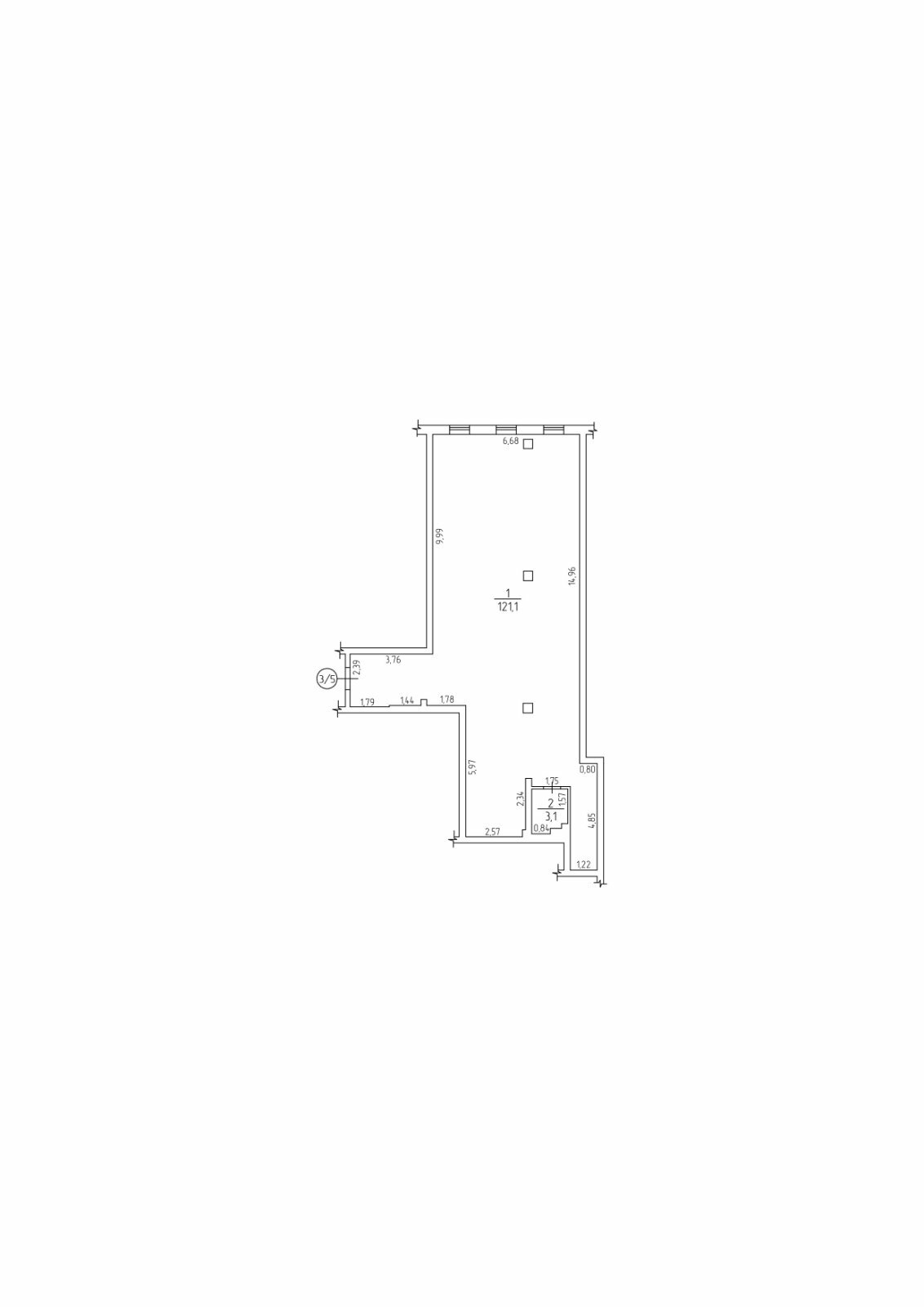 Аренда офиса 125 м², Пушкинская ул.