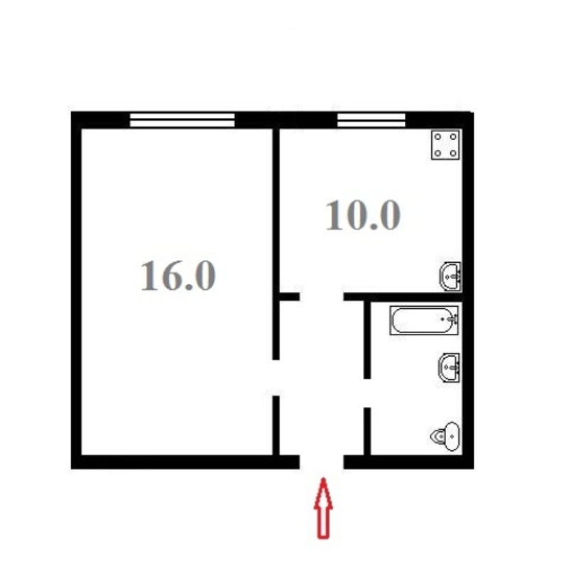 Аренда 1-комнатной квартиры 30 м², Юлиуса Фучика ул., 5