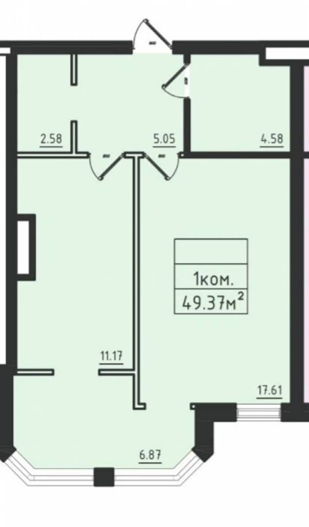Продаж 1-кімнатної квартири 48 м², Дача Ковалевского вул.