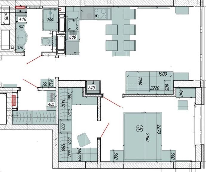 Аренда 1-комнатной квартиры 55 м², Михаила Врубеля ул., Драгоманова 38