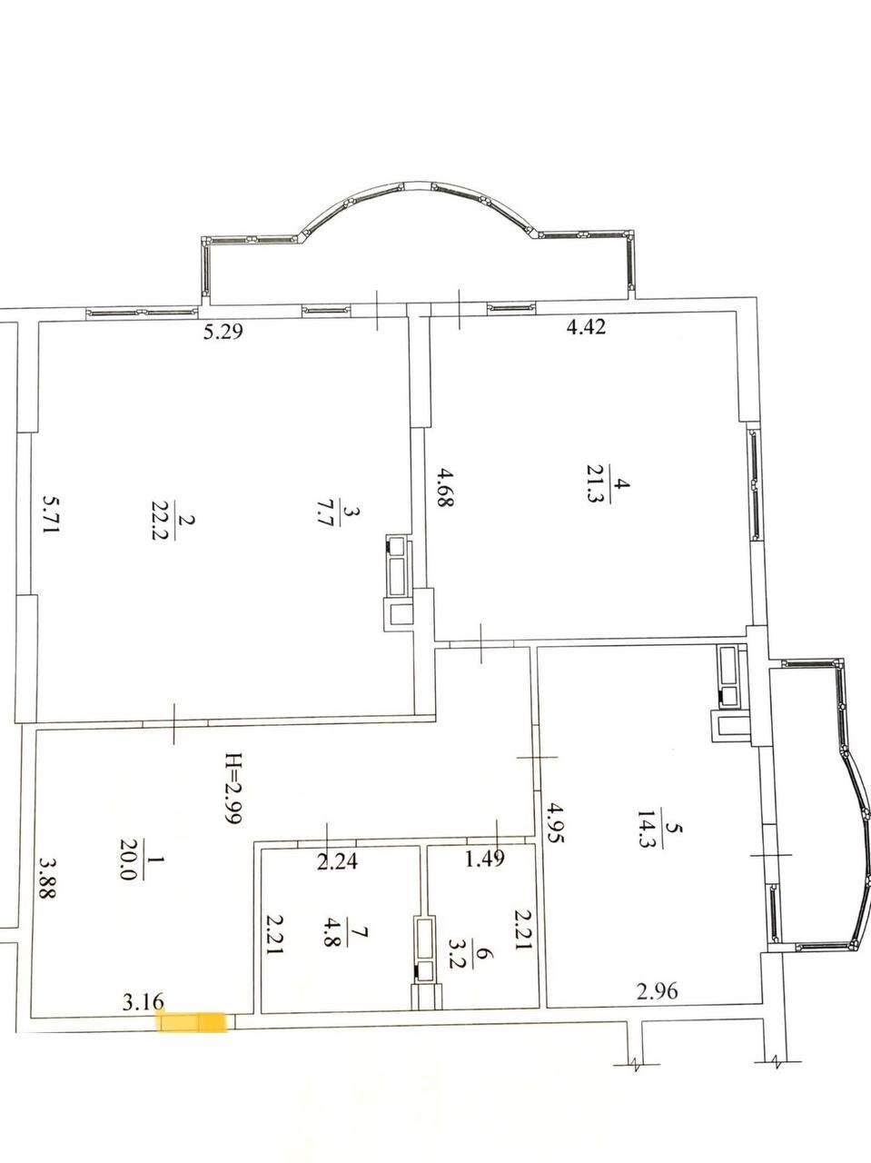 Аренда 3-комнатной квартиры 102 м², Жилянская ул., 118