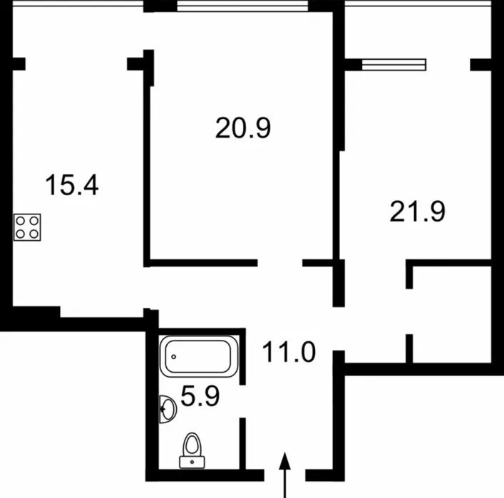 Аренда 2-комнатной квартиры 80 м², Саксаганского ул., 37