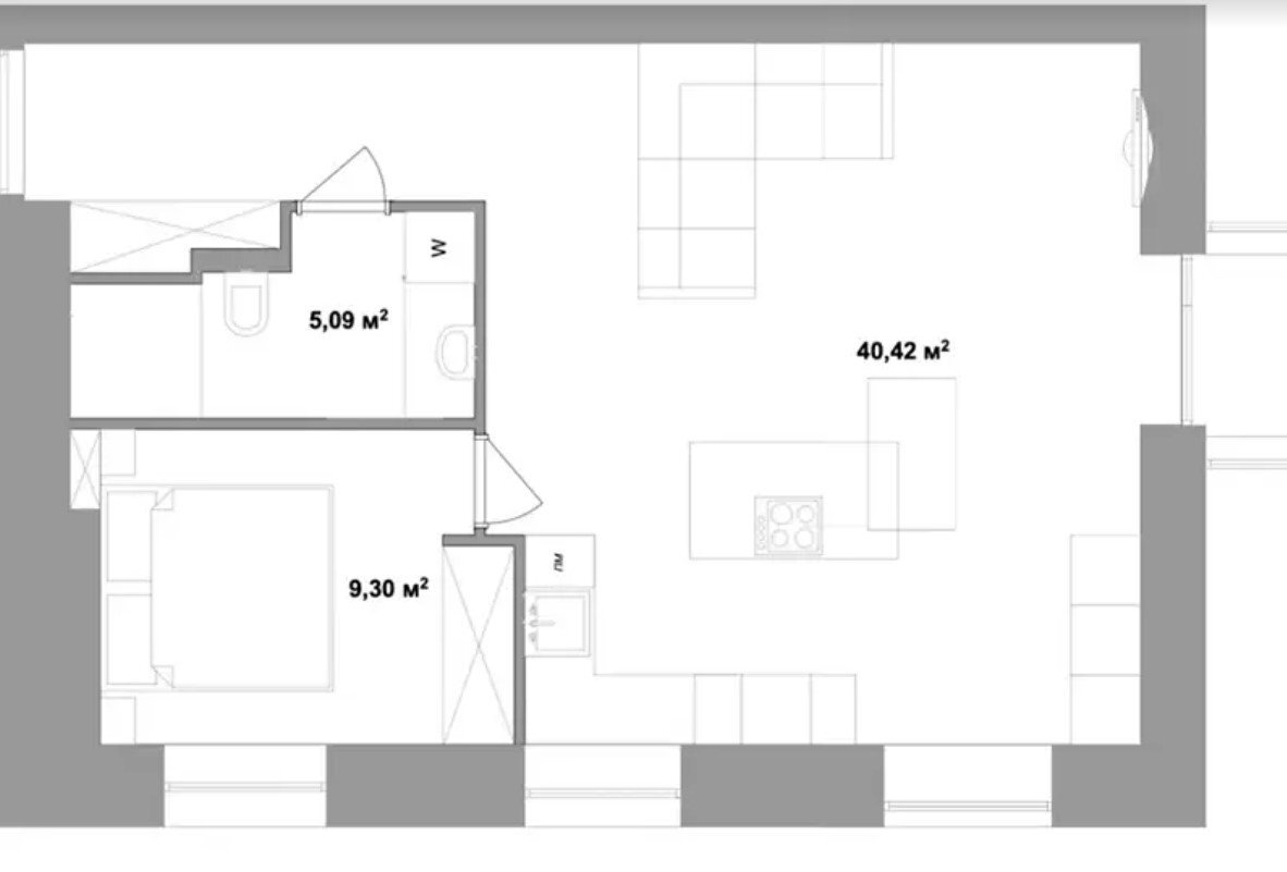 Аренда 2-комнатной квартиры 60 м², Филиппа Орлика ул., 6