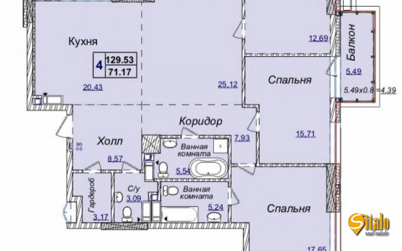 Продажа 4-комнатной квартиры 130 м², Профессора Подвысоцкого ул.