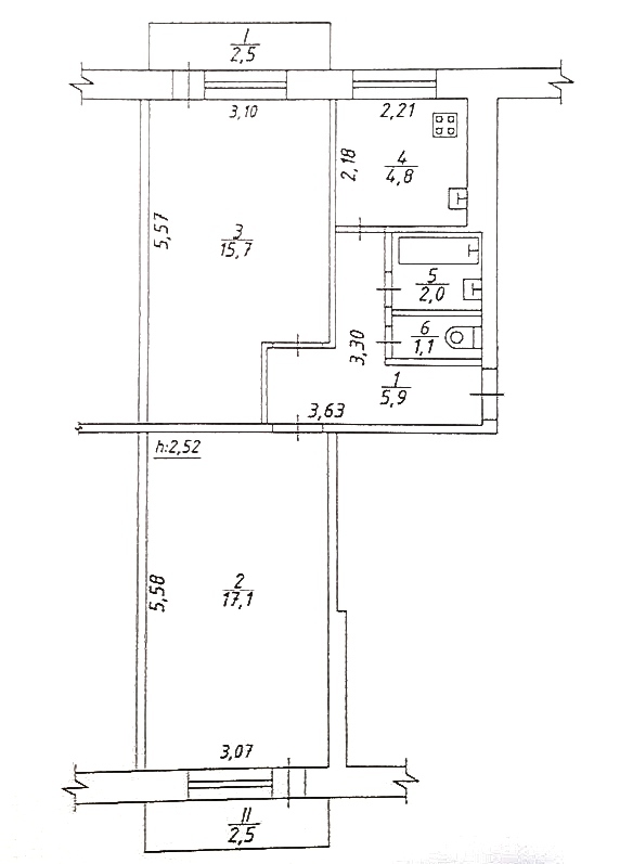 Продаж 2-кімнатної квартири 50 м², Івана Харитоненко вул.