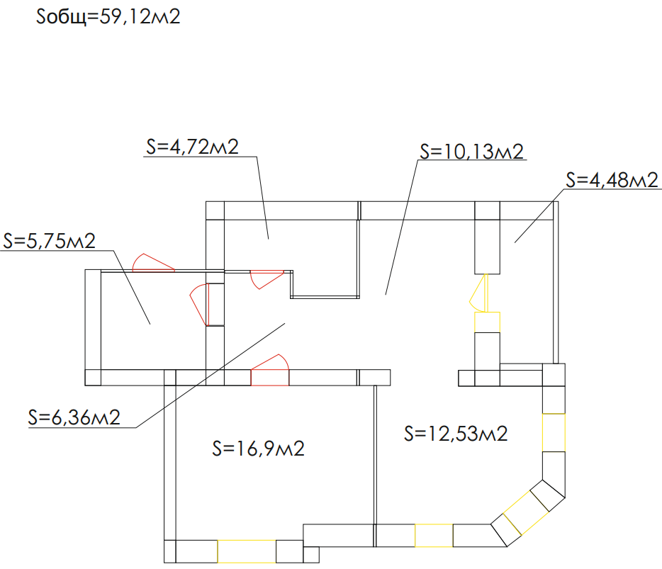 Продаж 2-кімнатної квартири 59 м², Заливна вул., 4