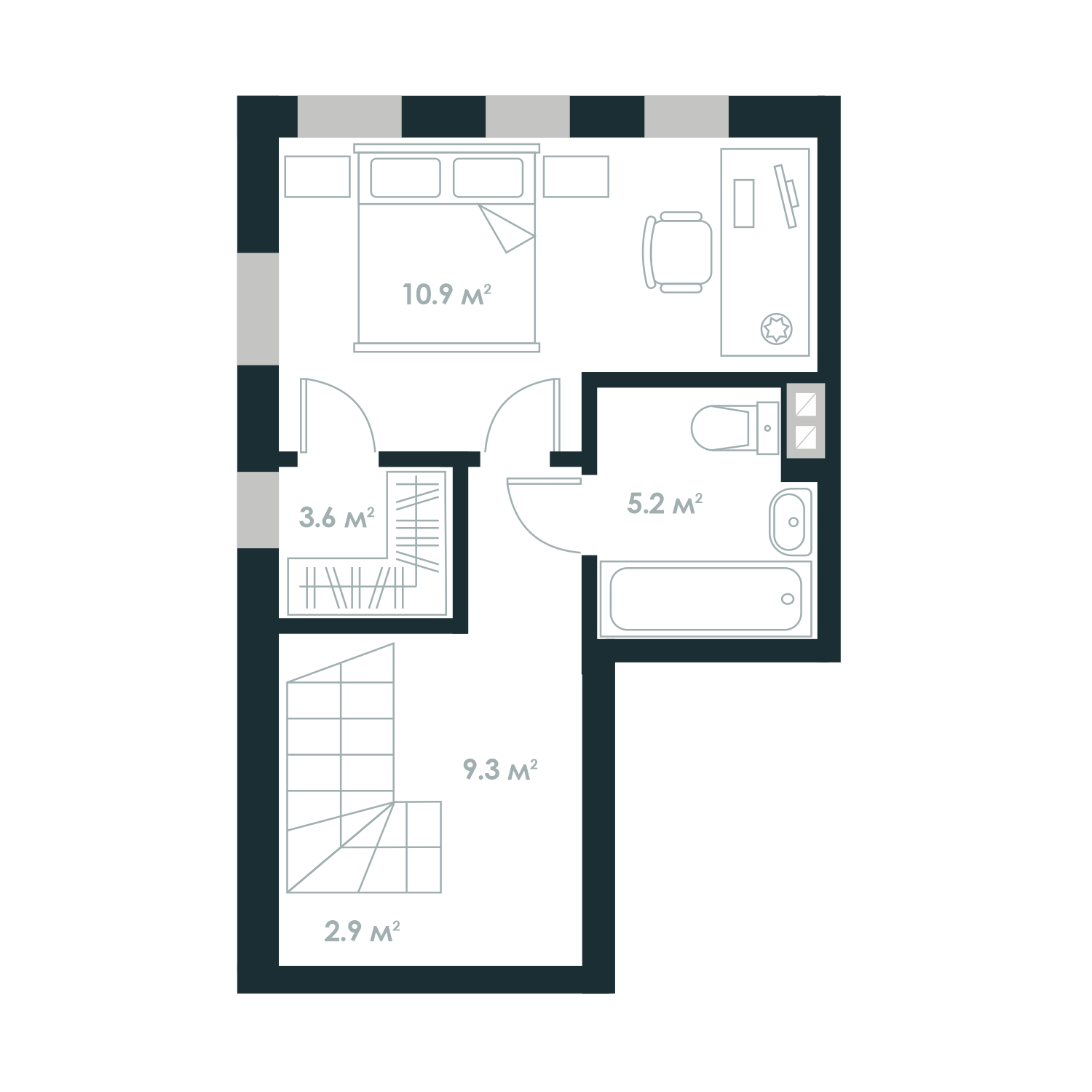 Двухуровневая 63.7 м² в ЖК Atria City.Teremky от 32 000 грн/м², пгт Чабаны