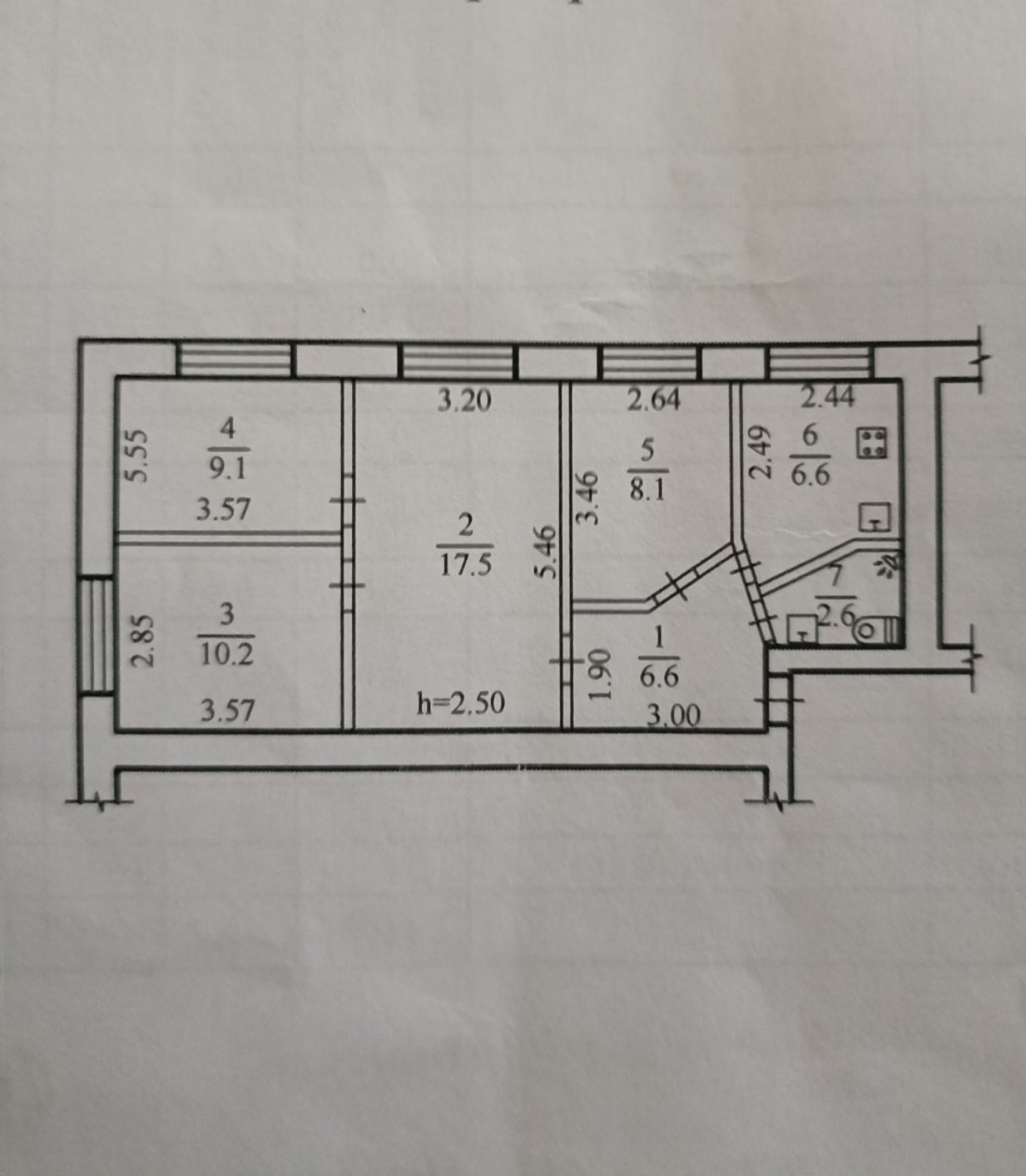 Продажа 3-комнатной квартиры 61 м², Юрия Савченко ул., 97Б