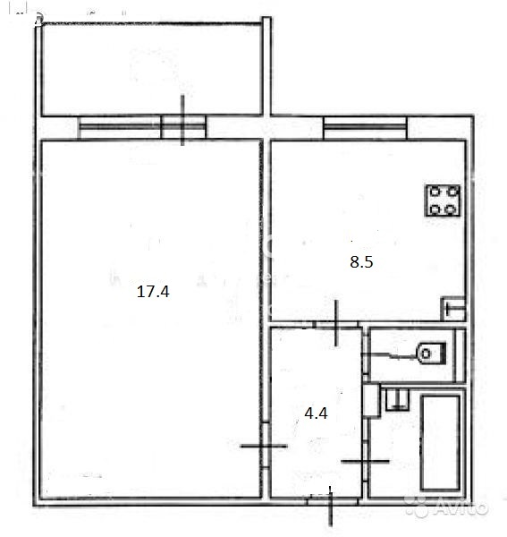 Продаж 1-кімнатної квартири 36 м², Чорних Запорожців 47