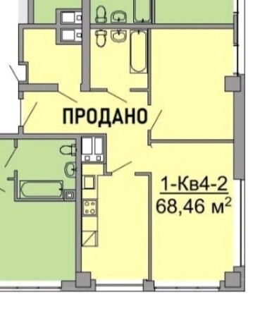 Продаж 3-кімнатної квартири 65 м², Троїцька вул.