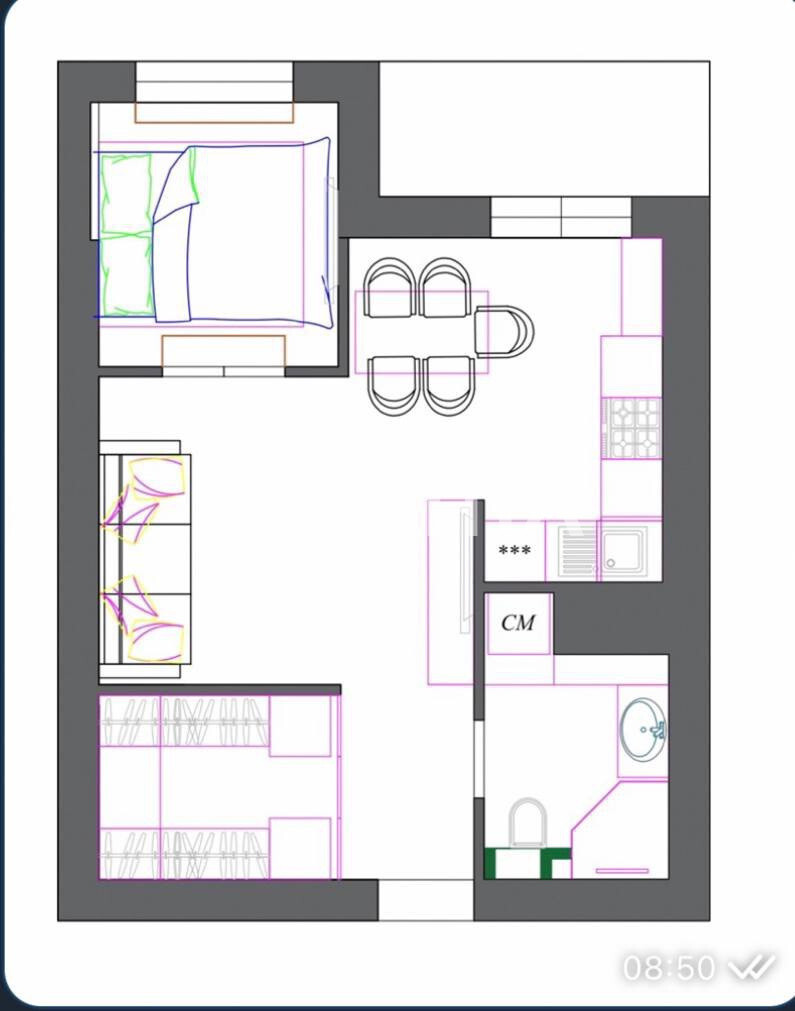 Продажа 1-комнатной квартиры 40 м², Новаторов ул.