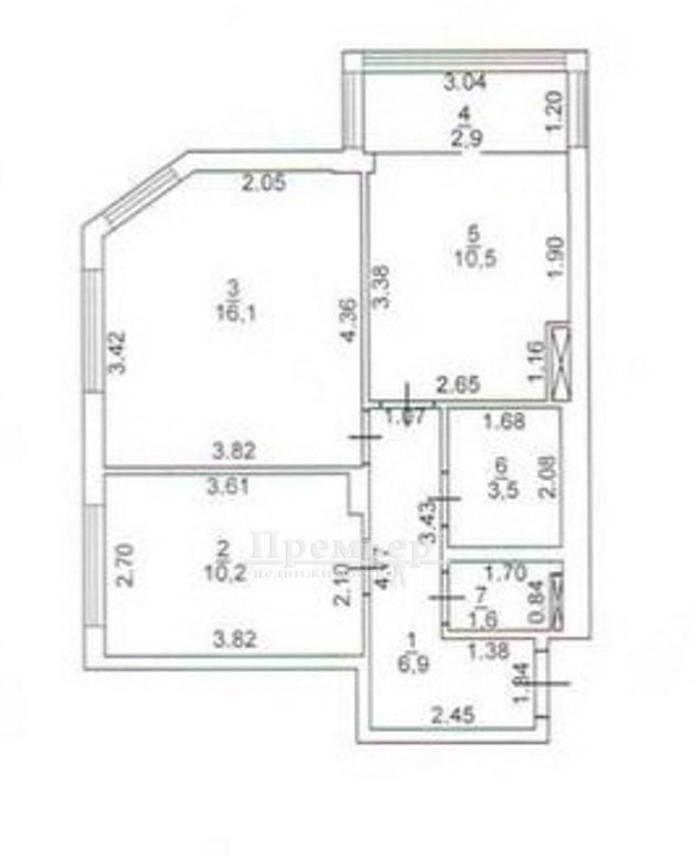 Продажа 2-комнатной квартиры 52 м², Николаевская дор.