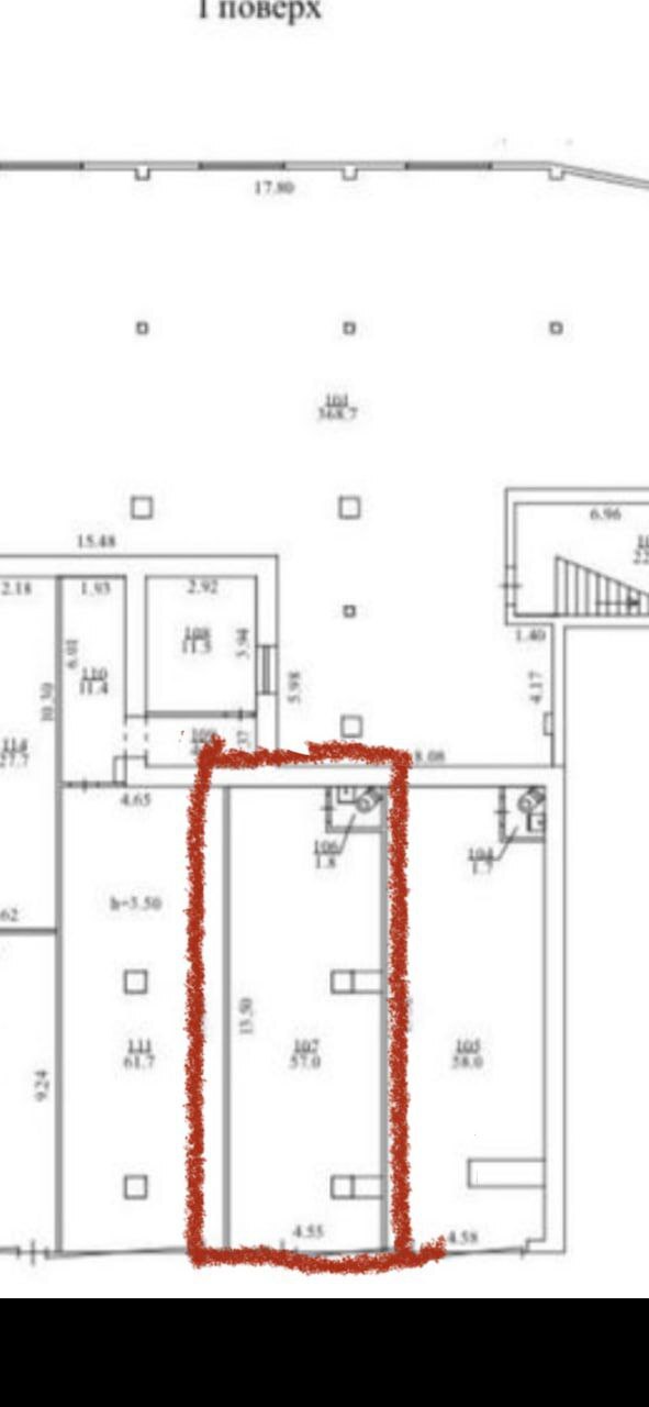 Оренда комерції 20 м², Гагаріна просп., 8Г