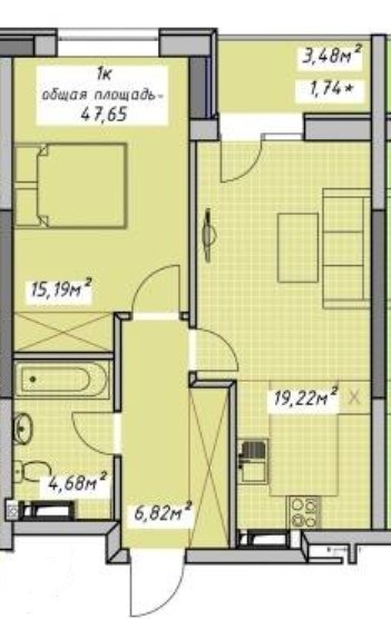 Продаж 1-кімнатної квартири 48 м², Віце-адмірала Азарова вул., 8