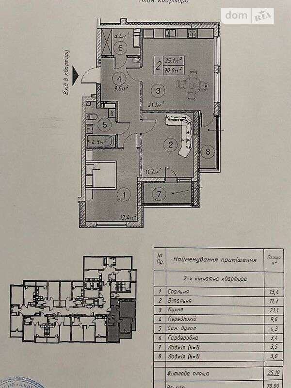 Продажа 2-комнатной квартиры 71 м², Ревуцкого ул.