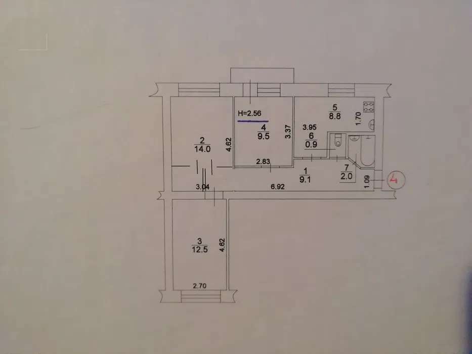 Продажа 3-комнатной квартиры 63 м², Багговутовская ул.