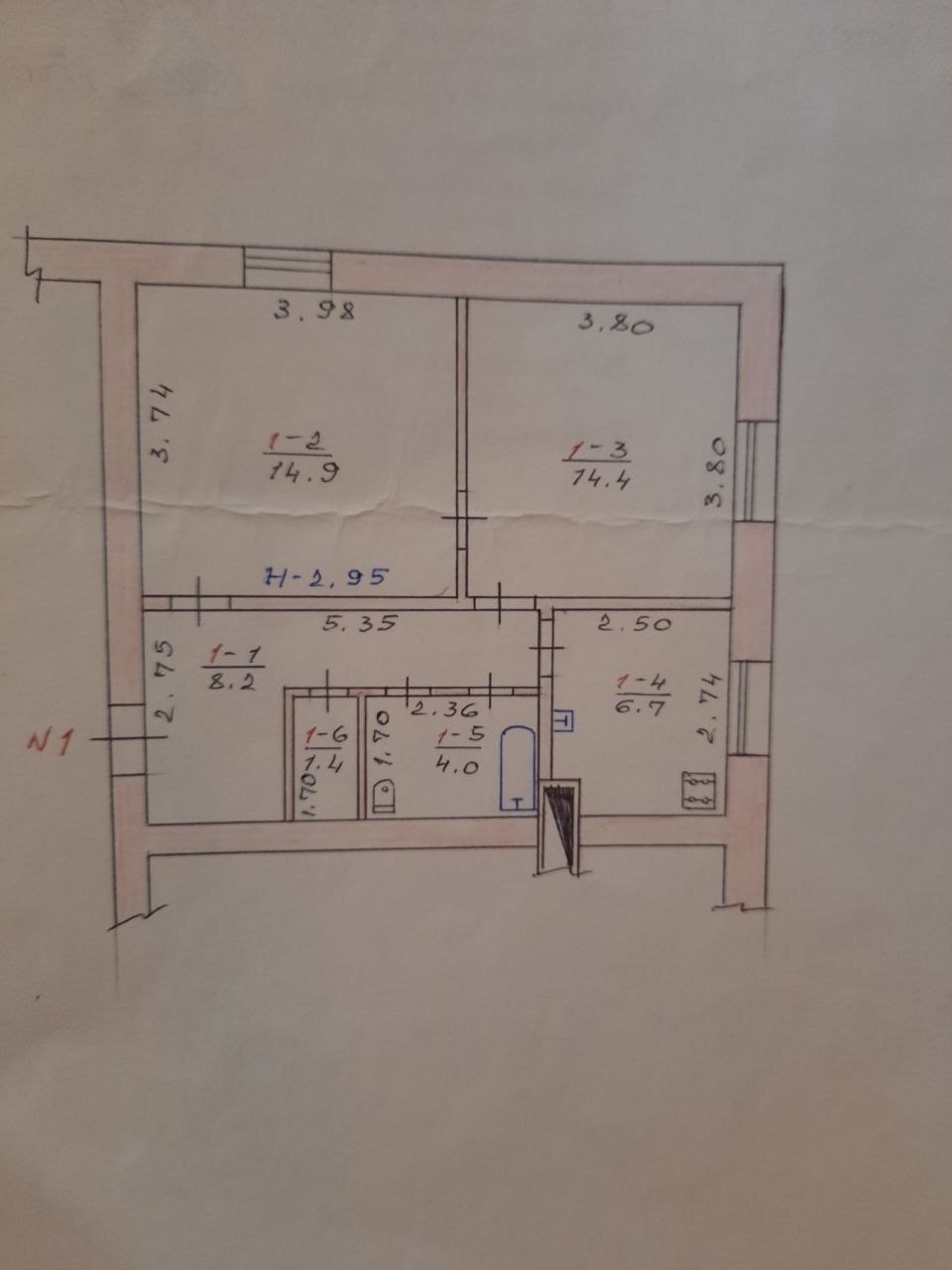 Продаж 2-кімнатної квартири 50 м²