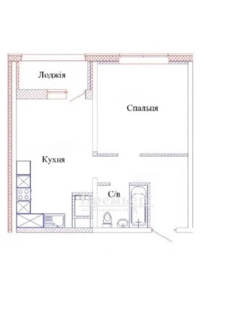 Продаж 1-кімнатної квартири 45 м², Варненська вул.