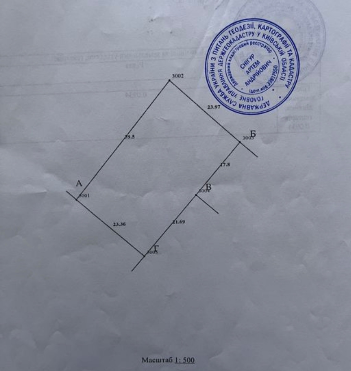 Продаж ділянки під індивідуальне житлове будівництво 9.05 соток