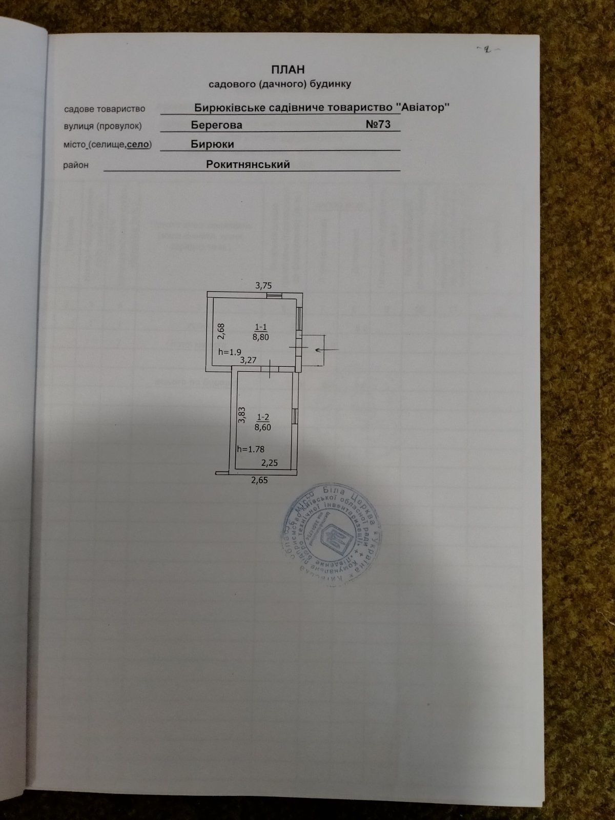 Продаж дачі 20 м²