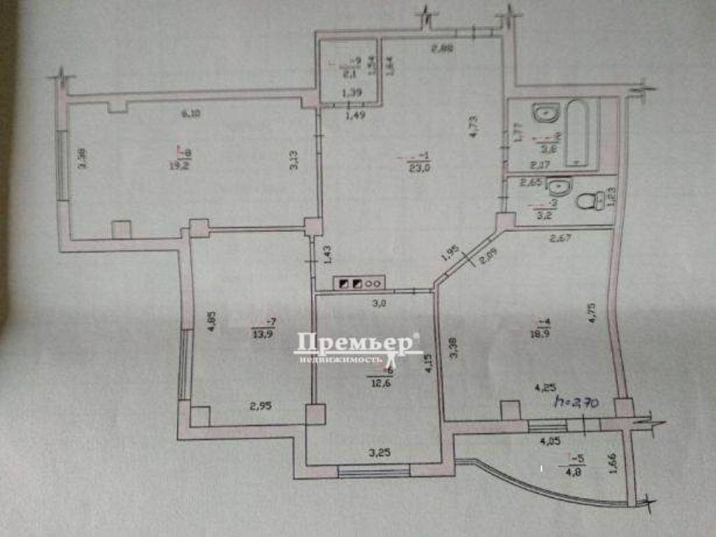 Продаж 4-кімнатної квартири 102 м², Генерала Бочарова вул.
