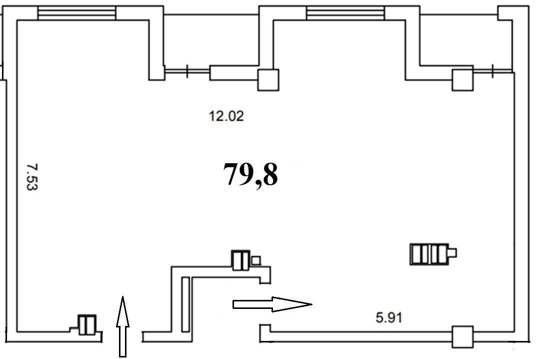 Продажа офиса 80 м², Победы просп., 67