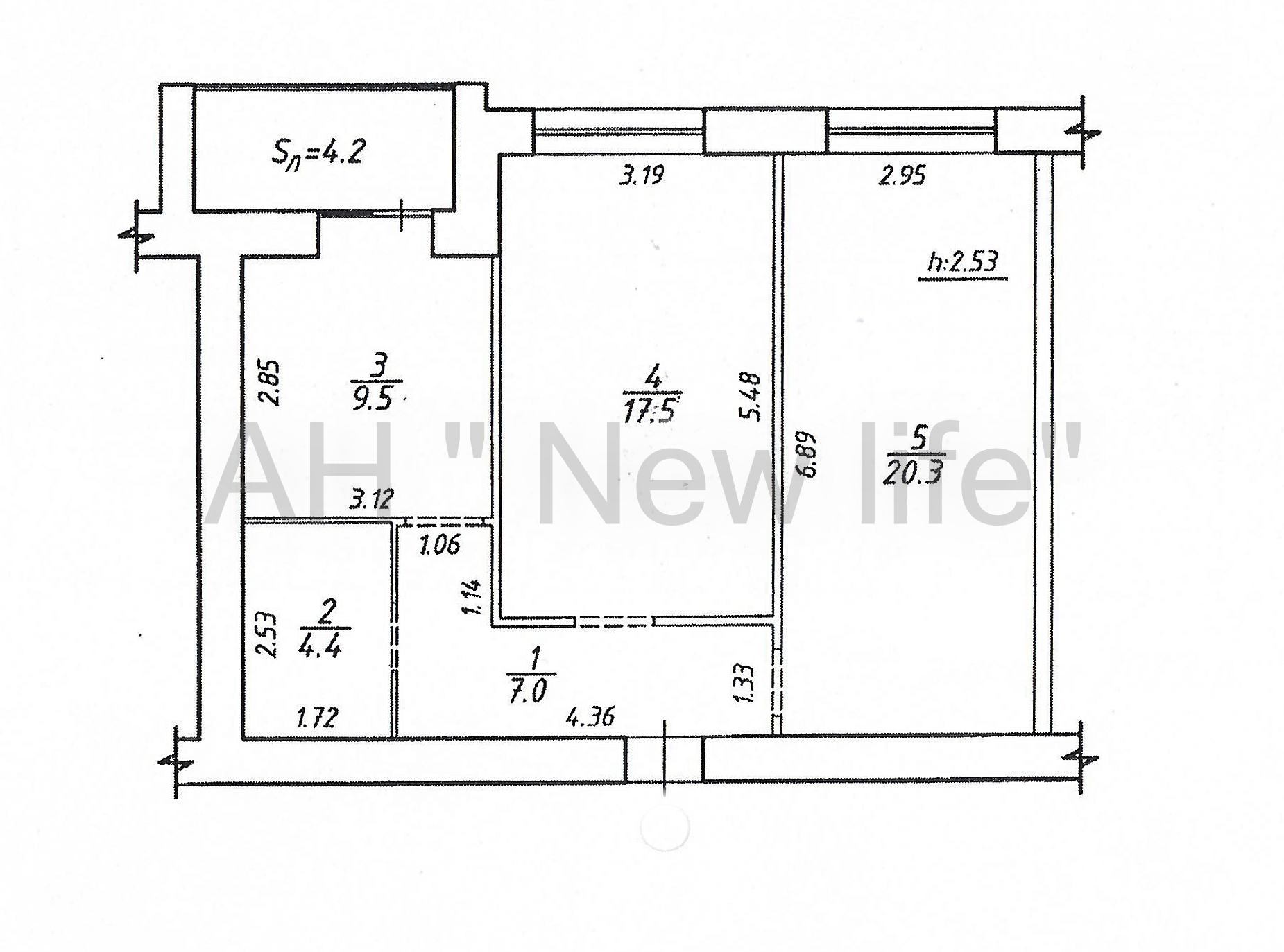 Продажа 2-комнатной квартиры 63 м², Киевская ул.